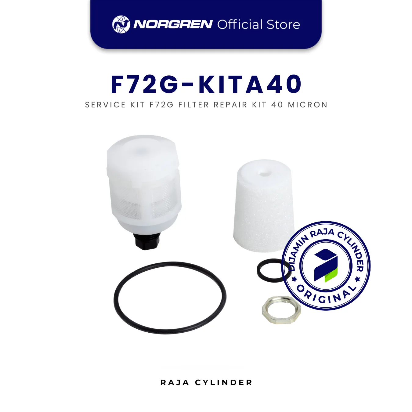 NORGREN F72G-KITA40, Automatic Drain, 40µm micron filter element, Excelon 72 Service Kit Original