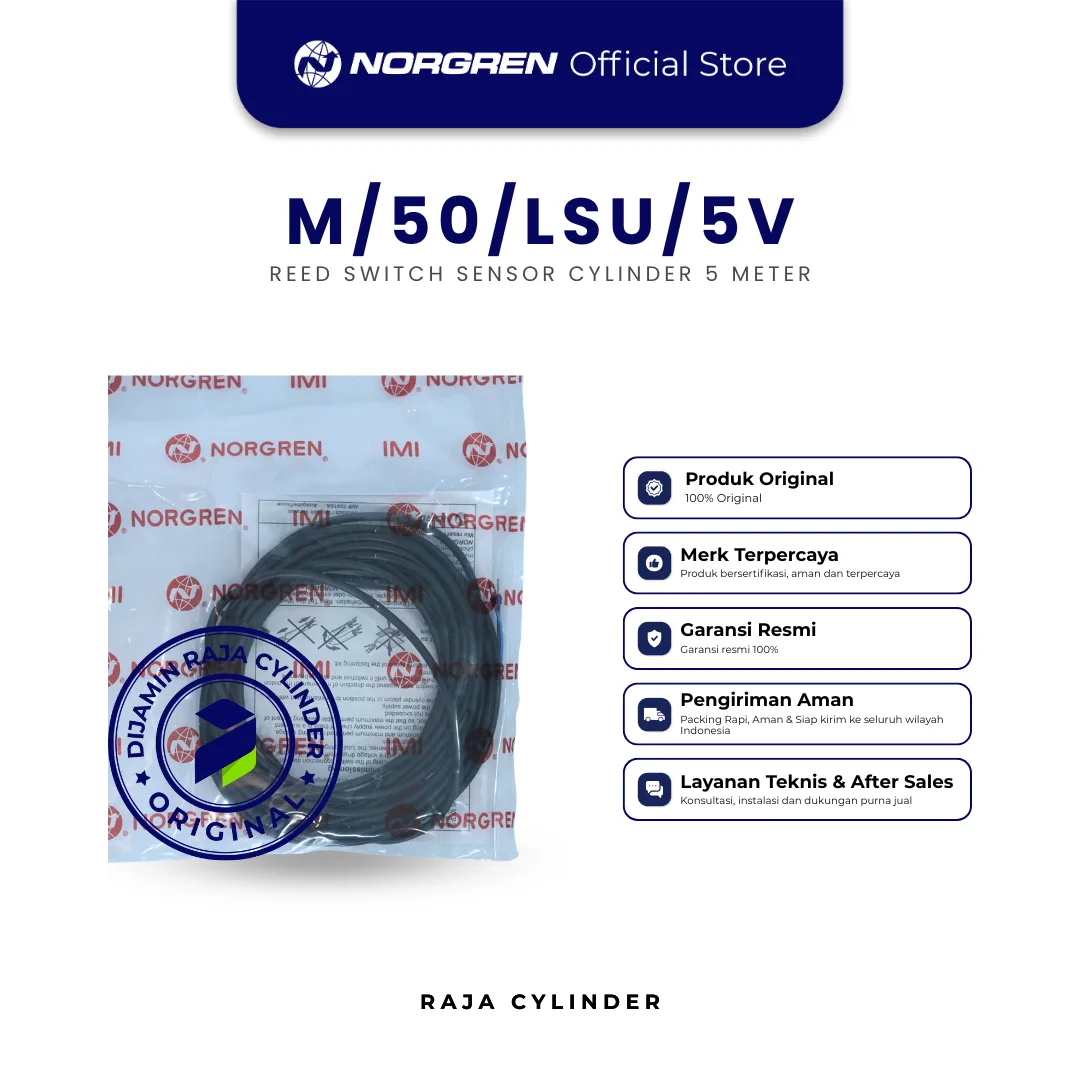 NORGREN M/50/LSU/5V magnetically operated reed switch, 5m cable Reed Switch Sensor Original