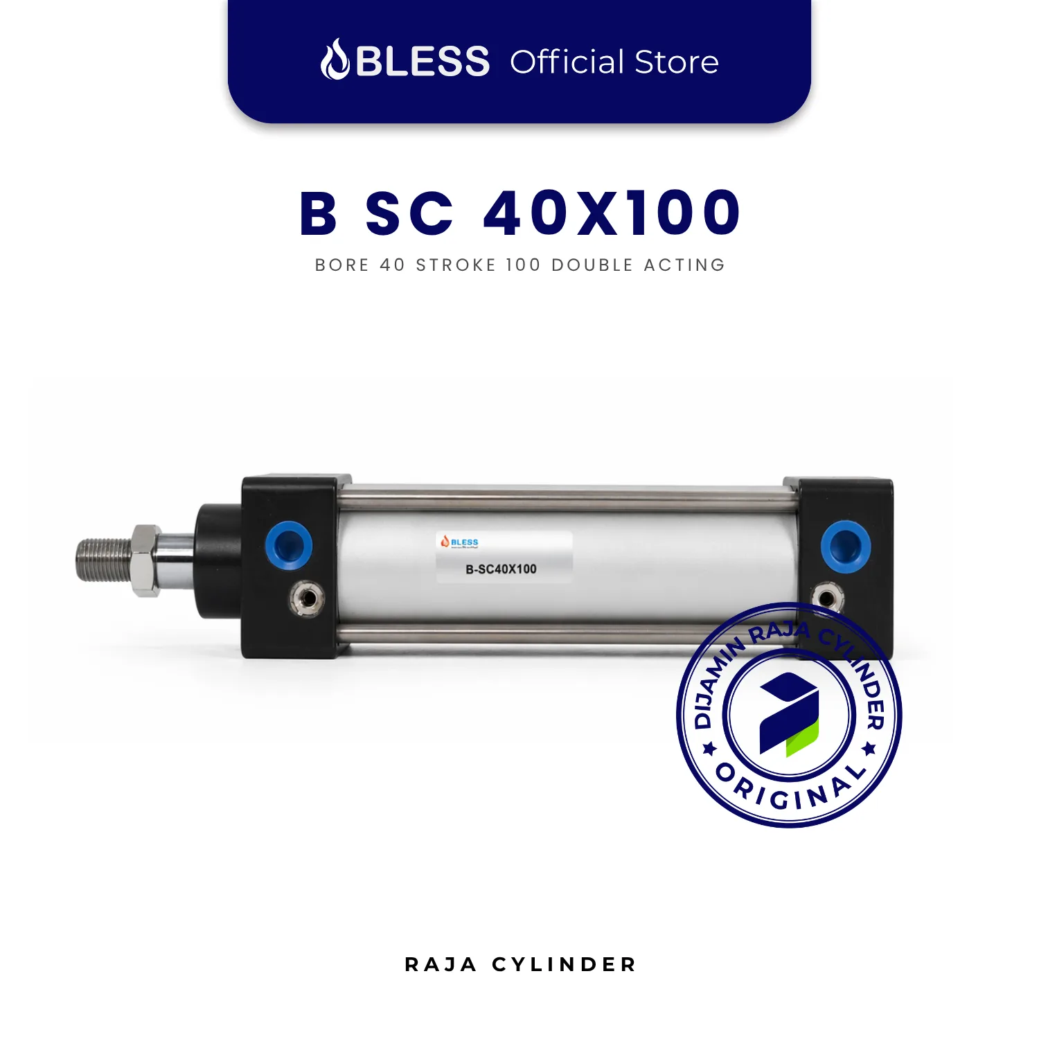 BLESS B-SC40X100 Original Pneumatic Cylinder Double Acting Bore 40mm Stroke 100mm with magnet