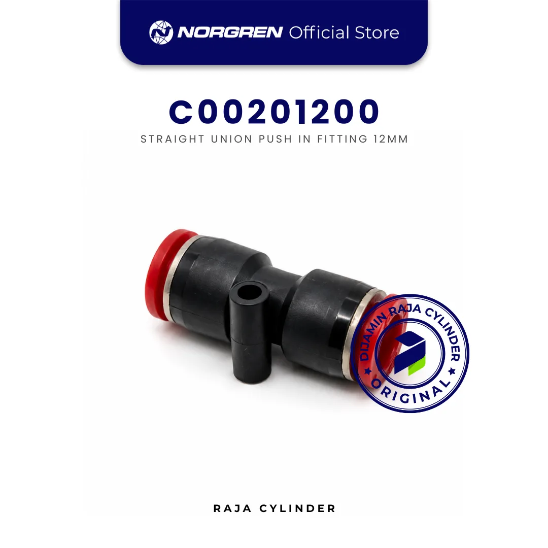 NORGREN C00201200 Pneufit C Straight Union 12mm Push-In Fitting Original IMI Norgren