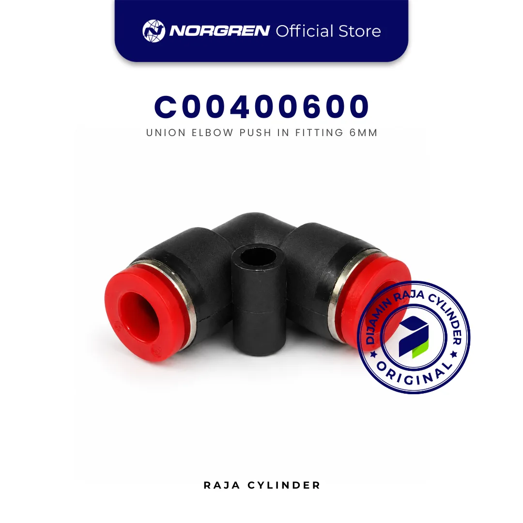 NORGREN C00400600 Pneufit C Union Elbow 90° 6mm Push In Fitting Original IMI Norgren
